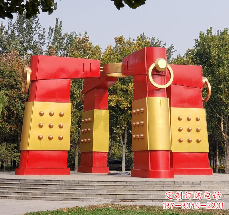 湖南不锈钢创意拱门雕塑