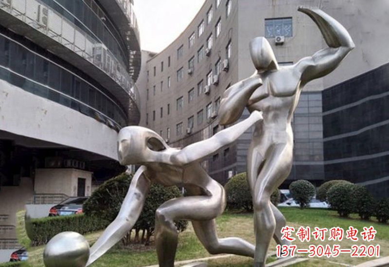 湖南不锈钢打保龄球雕塑