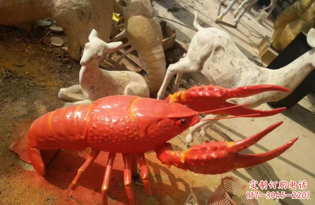 湖南不锈钢大龙虾雕塑1
