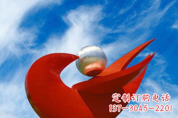 湖南不锈钢大型抽象和平鸽雕塑