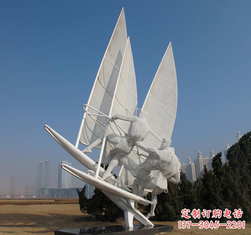 湖南不锈钢大型帆船雕塑
