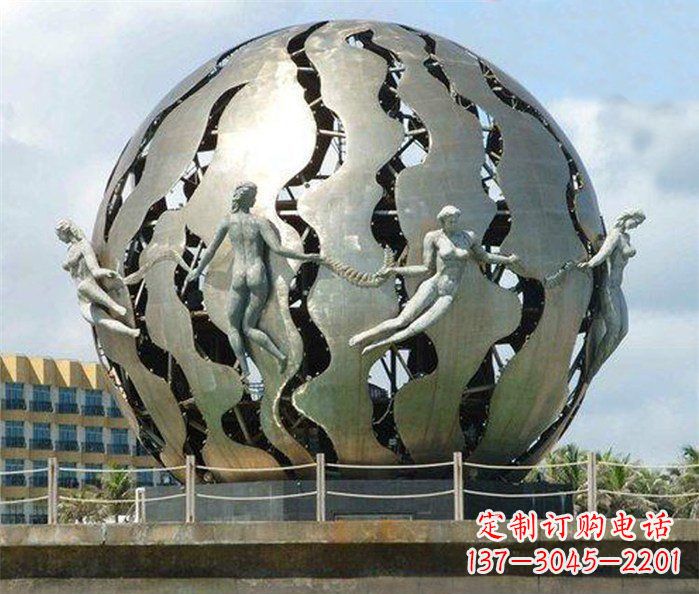 湖南不锈钢地球广场雕塑