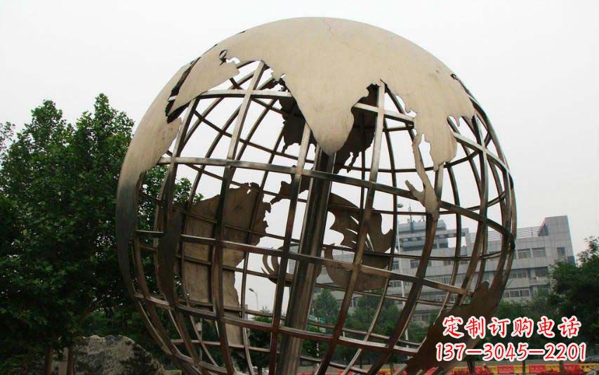 湖南不锈钢地球景观雕塑