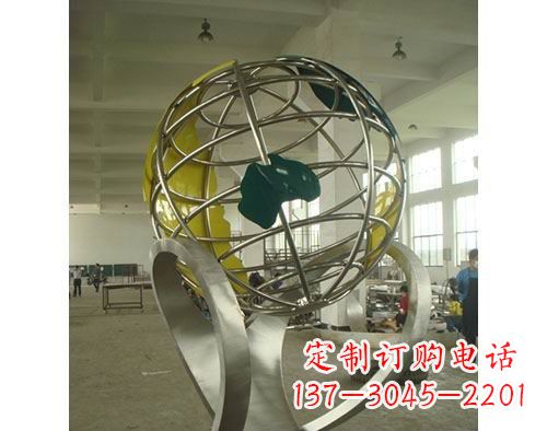 湖南不锈钢地球仪景观雕塑