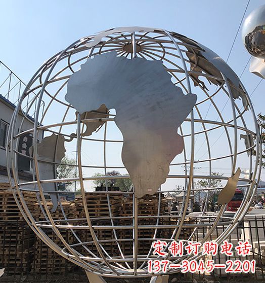 湖南不锈钢地球仪景观雕塑1