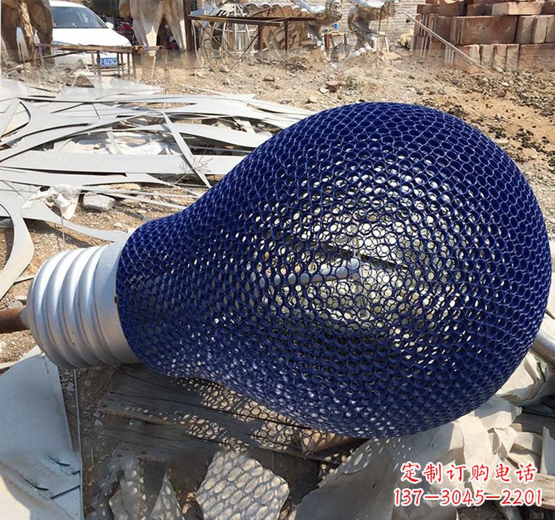 湖南不锈钢灯泡雕塑22