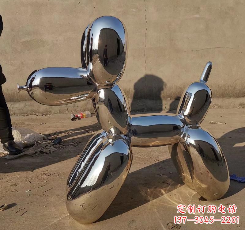 湖南不锈钢电镀动物狗雕塑
