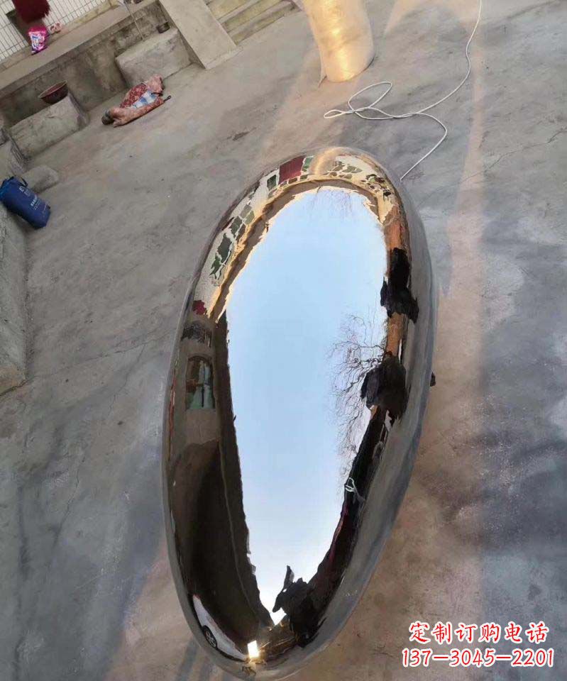 湖南不锈钢电镀水滴造型雕塑