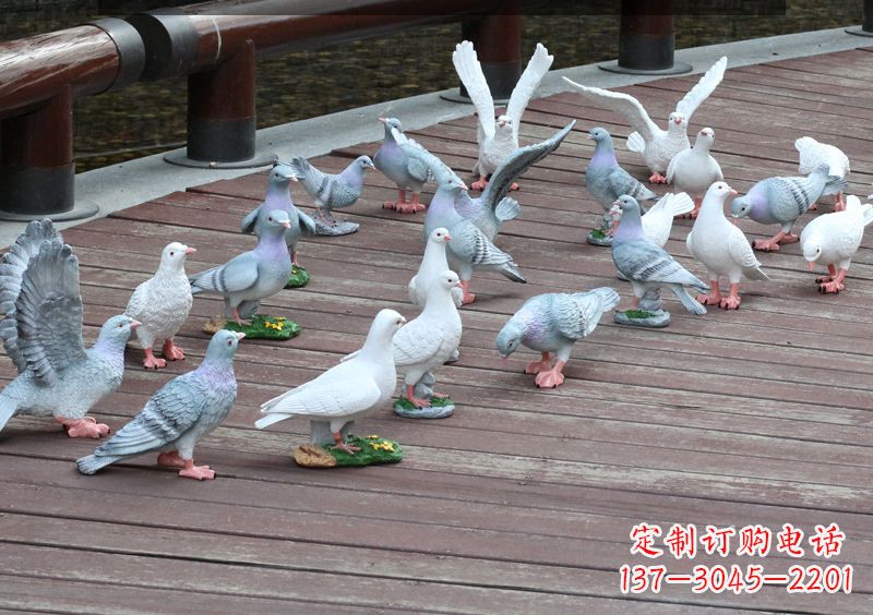 湖南不锈钢雕塑鸽子
