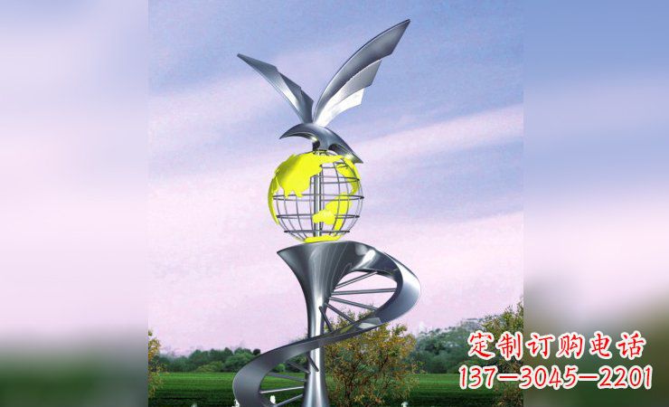 湖南不锈钢雕塑雄鹰展翅
