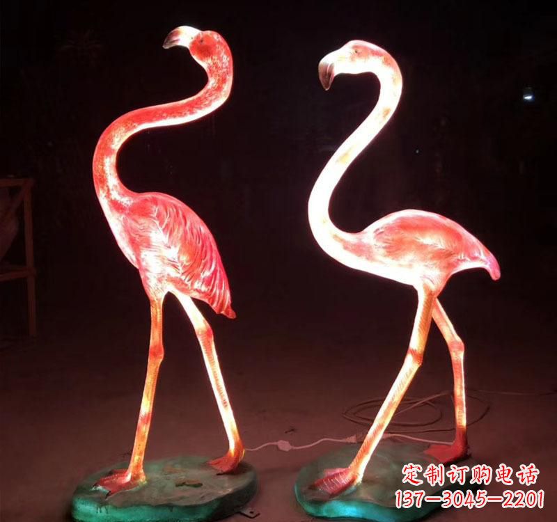 湖南不锈钢动物火烈鸟雕塑