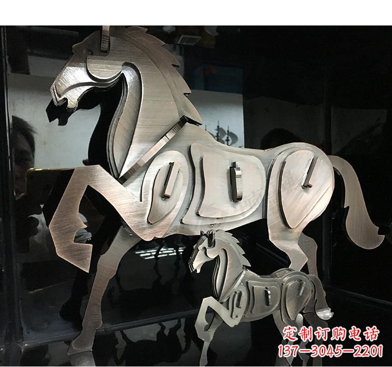 湖南不锈钢动物马雕塑