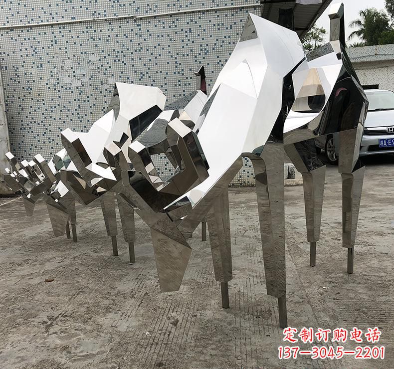 湖南不锈钢动物小鹿雕塑