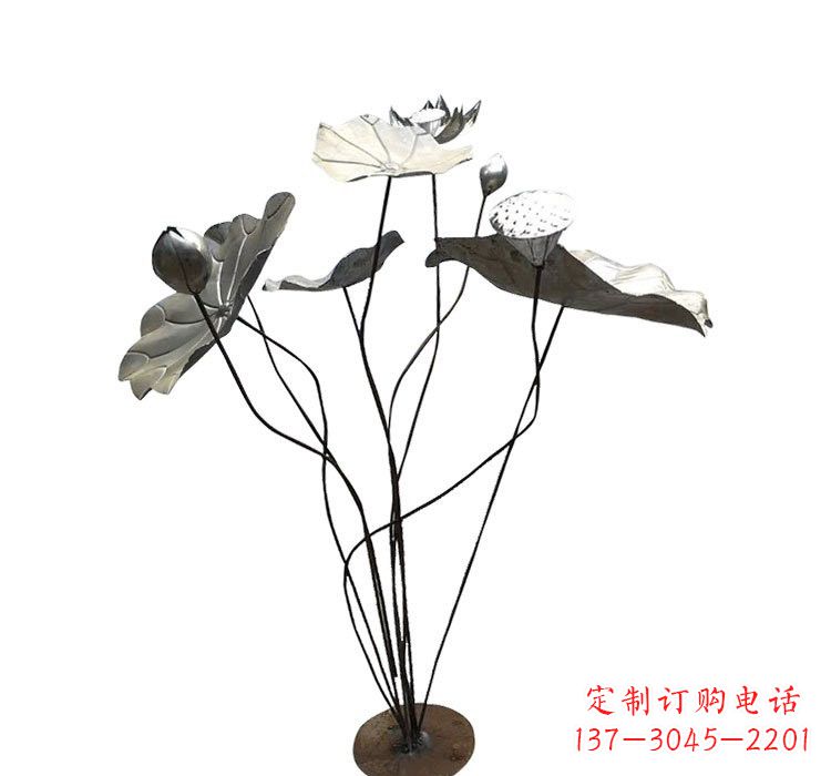 湖南不锈钢锻造莲花雕塑