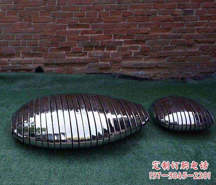 湖南不锈钢鹅卵石雕塑1