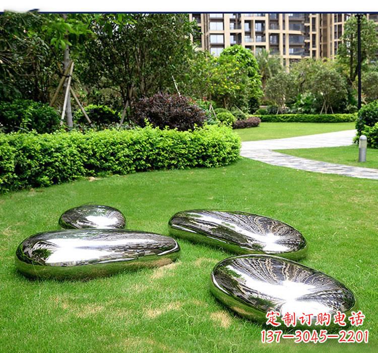 湖南不锈钢鹅卵石镜面雕塑