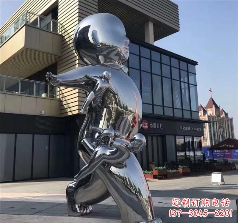 湖南不锈钢儿童雕塑精致的艺术之作