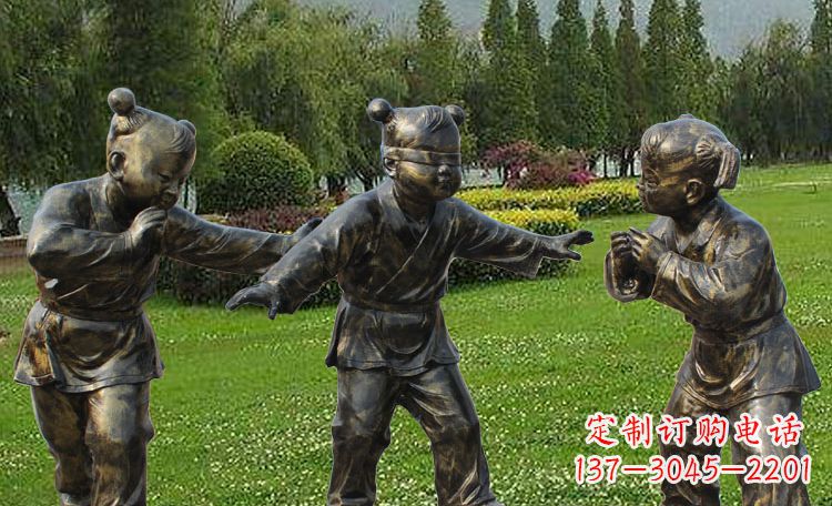 湖南不锈钢儿童戏耍人物雕塑