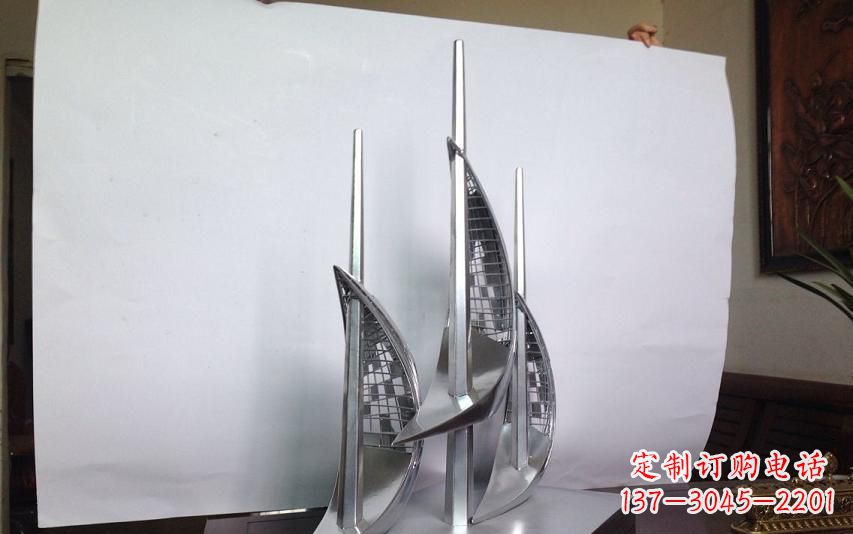 湖南不锈钢帆船乘风破浪雕塑