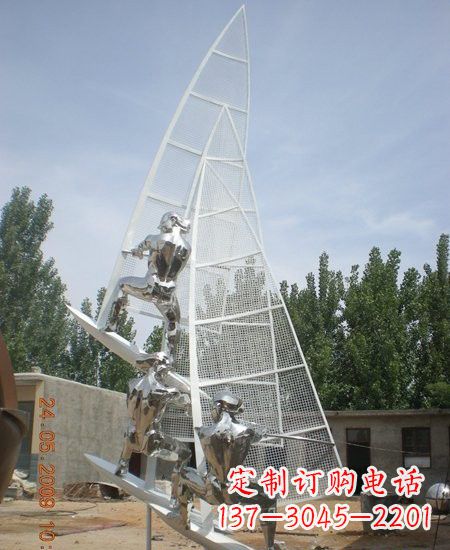 湖南不锈钢帆船雕塑