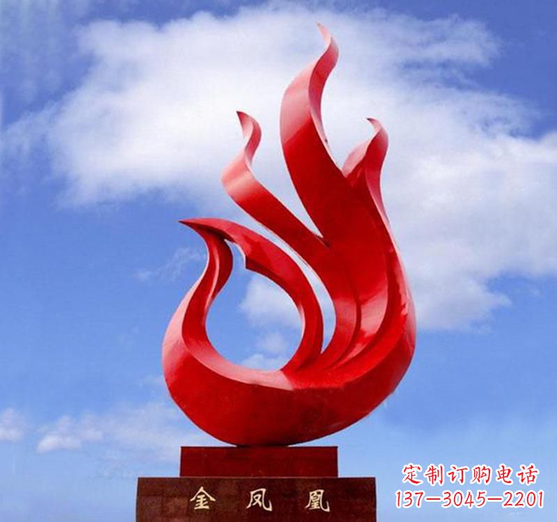 湖南不锈钢仿真凤凰雕塑