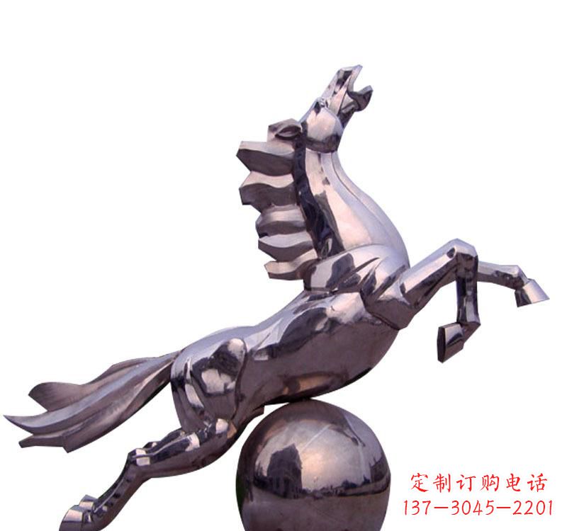 湖南不锈钢飞马城市雕塑