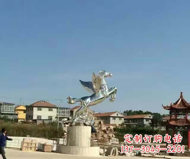 湖南不锈钢飞马标志雕塑