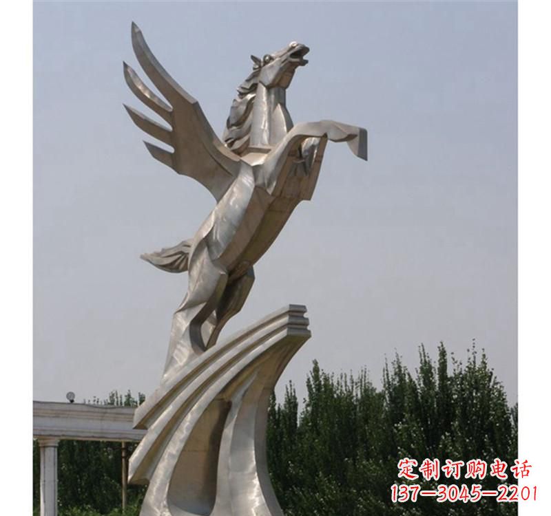 湖南不锈钢飞马雕塑