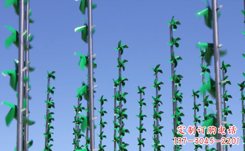 湖南不锈钢风车景观雕塑