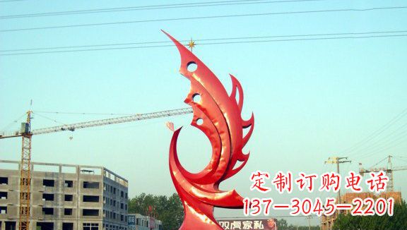 湖南不锈钢凤凰城市雕塑