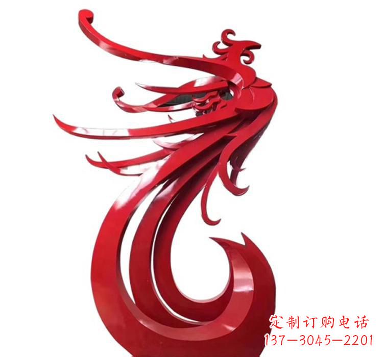 湖南不锈钢凤凰景观雕塑 (2)
