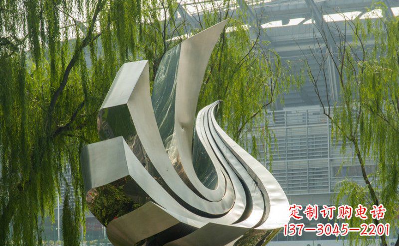 湖南不锈钢鸽子抽象雕塑 (2)