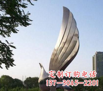湖南不锈钢鸽子雕塑2