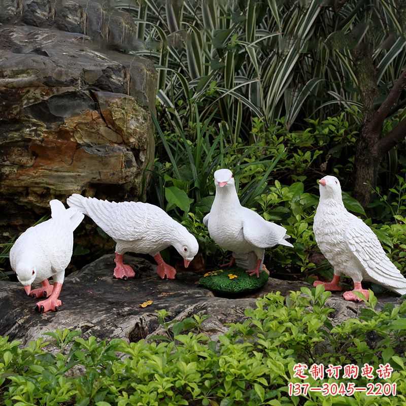 湖南不锈钢鸽子立体雕塑