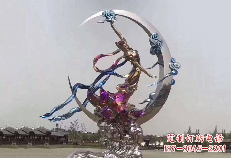 湖南不锈钢公园嫦娥奔月雕塑