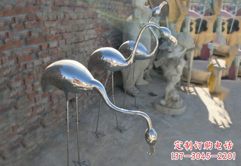 湖南不锈钢火烈鸟雕塑灿烂耀眼的艺术之作