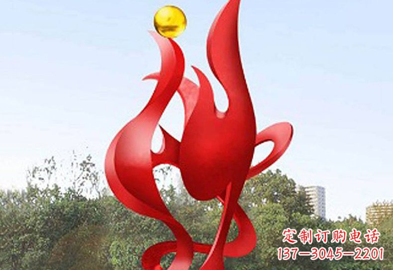 湖南不锈钢公园古代神兽凤凰雕塑