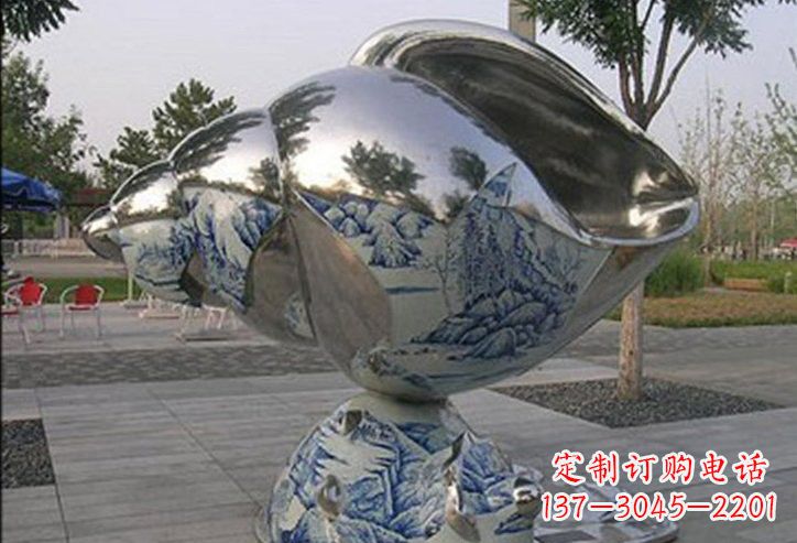 湖南不锈钢公园海螺雕塑
