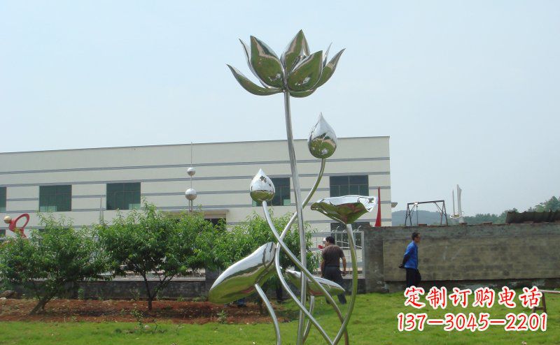 湖南不锈钢荷花雕塑