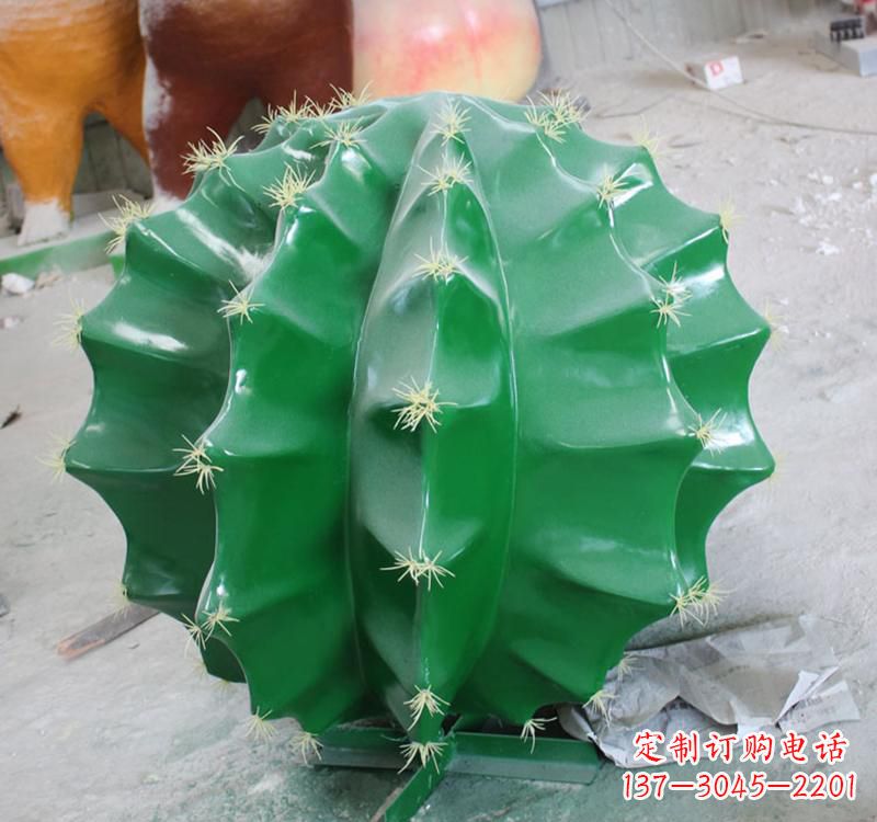 湖南不锈钢公园景观仙人掌雕塑