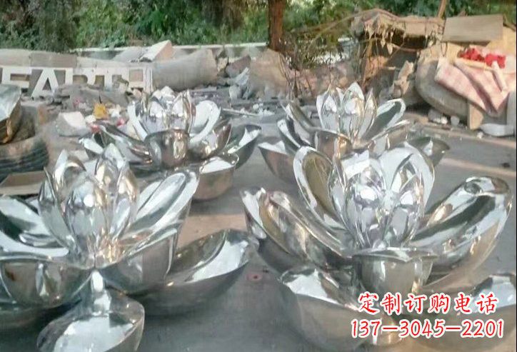 湖南不锈钢公园莲花雕塑