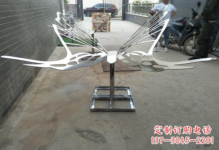 湖南不锈钢公园镂空蝴蝶雕塑