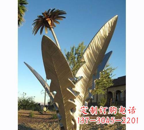 湖南不锈钢蒲公英雕塑——点缀公园美景