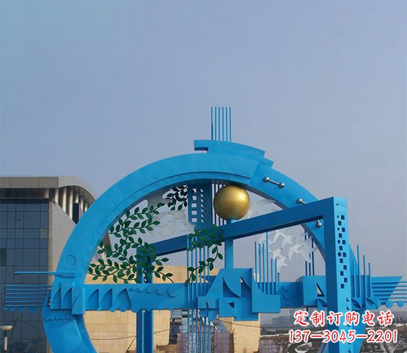 湖南不锈钢拱桥剪纸雕塑