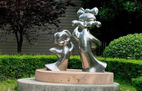 湖南不锈钢古代儿童雕塑