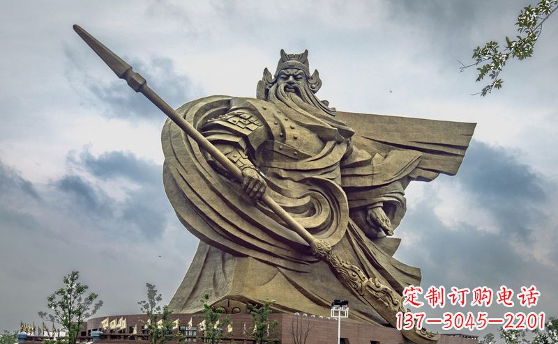 湖南不锈钢关公广场景观雕塑
