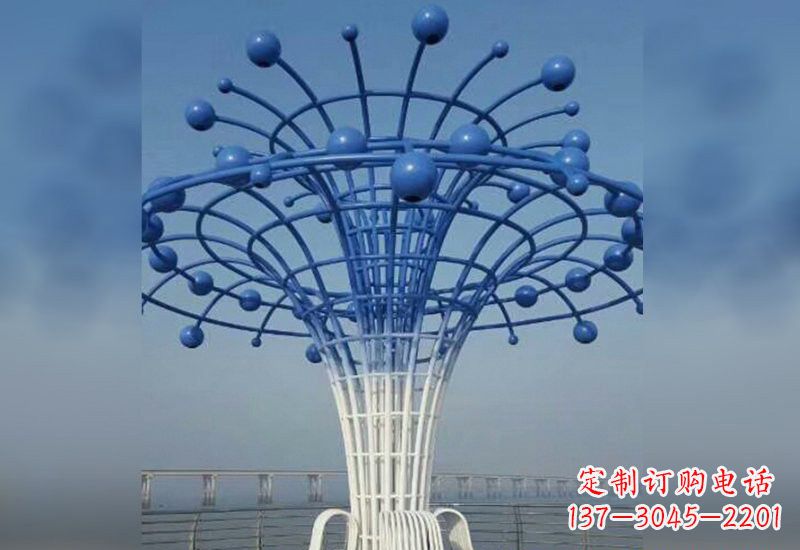 湖南不锈钢广场抽象喷泉雕塑