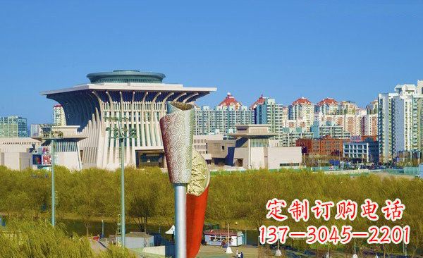 湖南不锈钢广场大型火炬雕塑