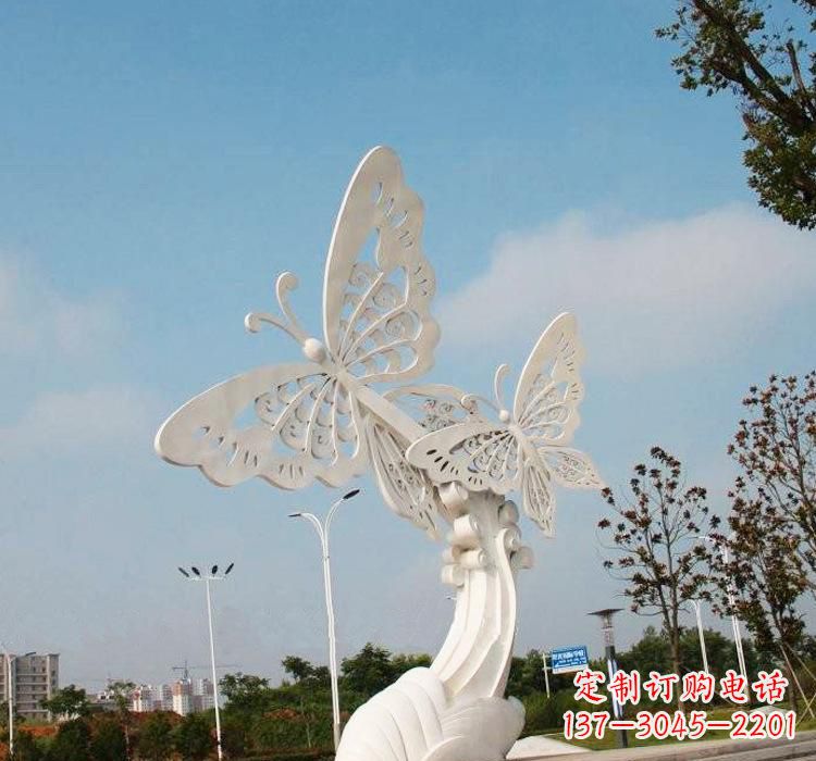 湖南不锈钢广场蝴蝶雕塑
