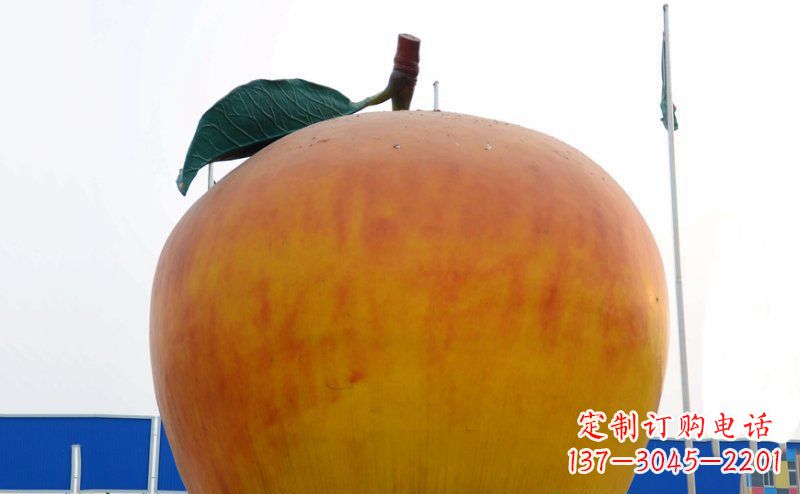 湖南不锈钢广场苹果雕塑